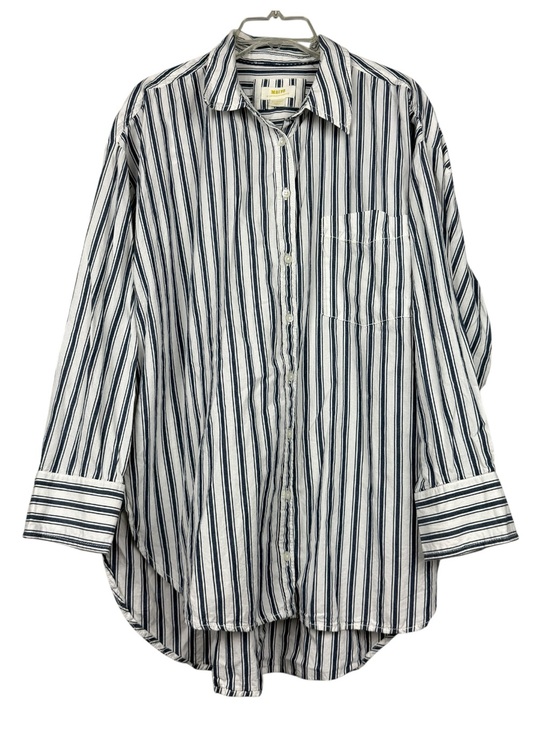 Anthropologie Tops - Anthropologie Maeve Striped Oversized Button Shirt